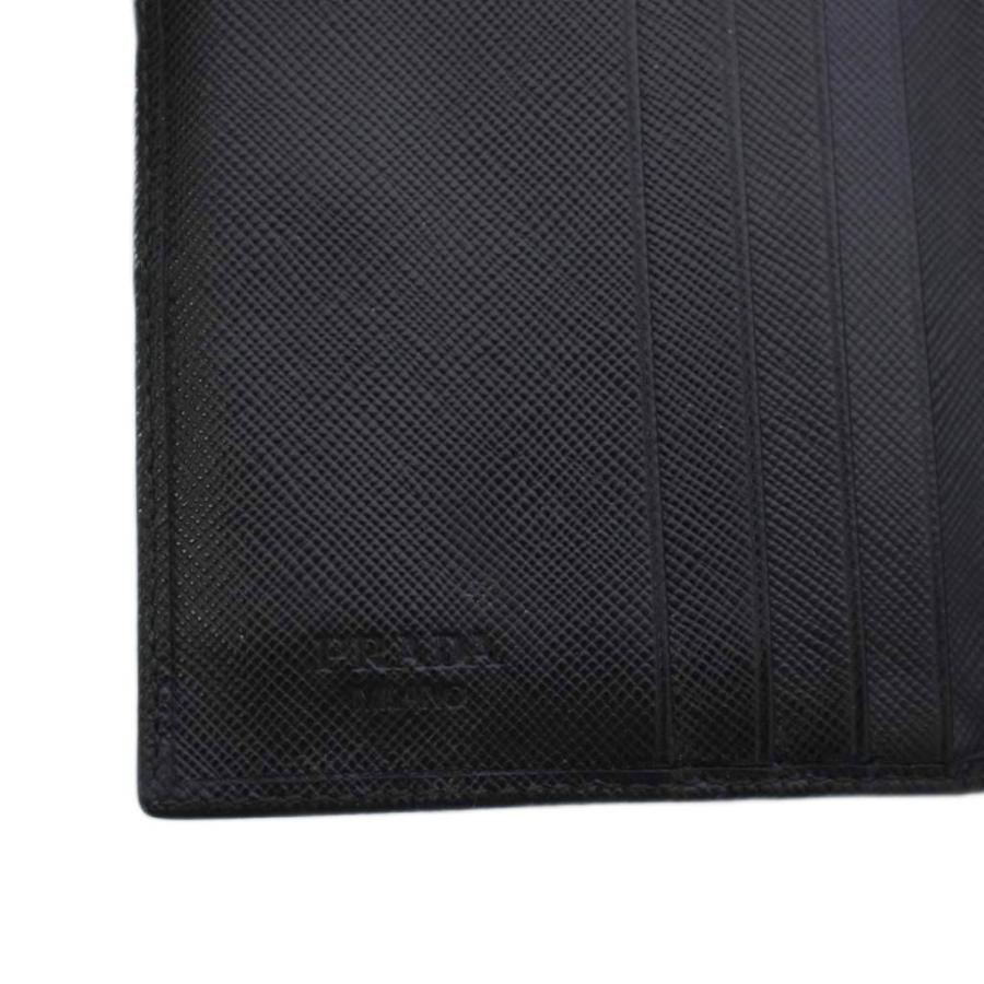 PRADA（プラダ） 二つ折り財布 コンパクトウォレット スクエア 三角