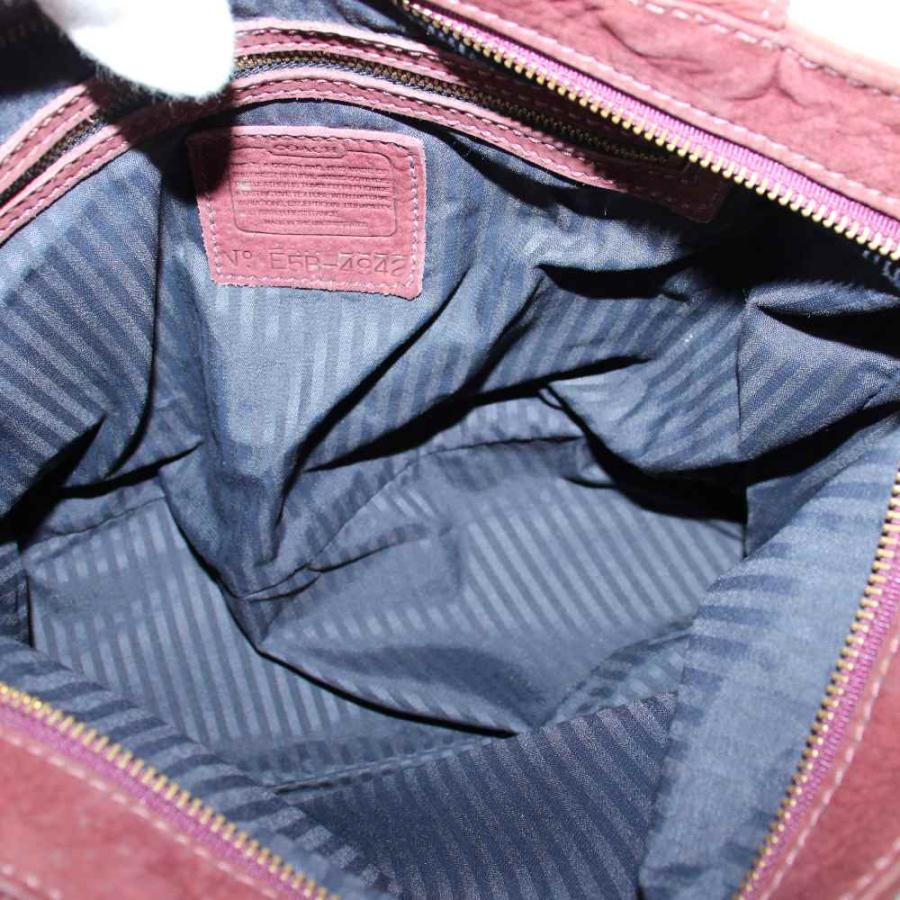 COACH（コーチ） オールド ショルダーバッグ トートバッグ スエード 茶