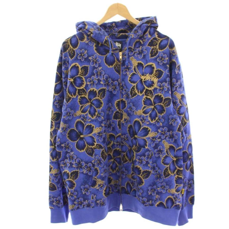 STUSSY（ステューシー） パーカー スウェット ジップアップ 花柄 