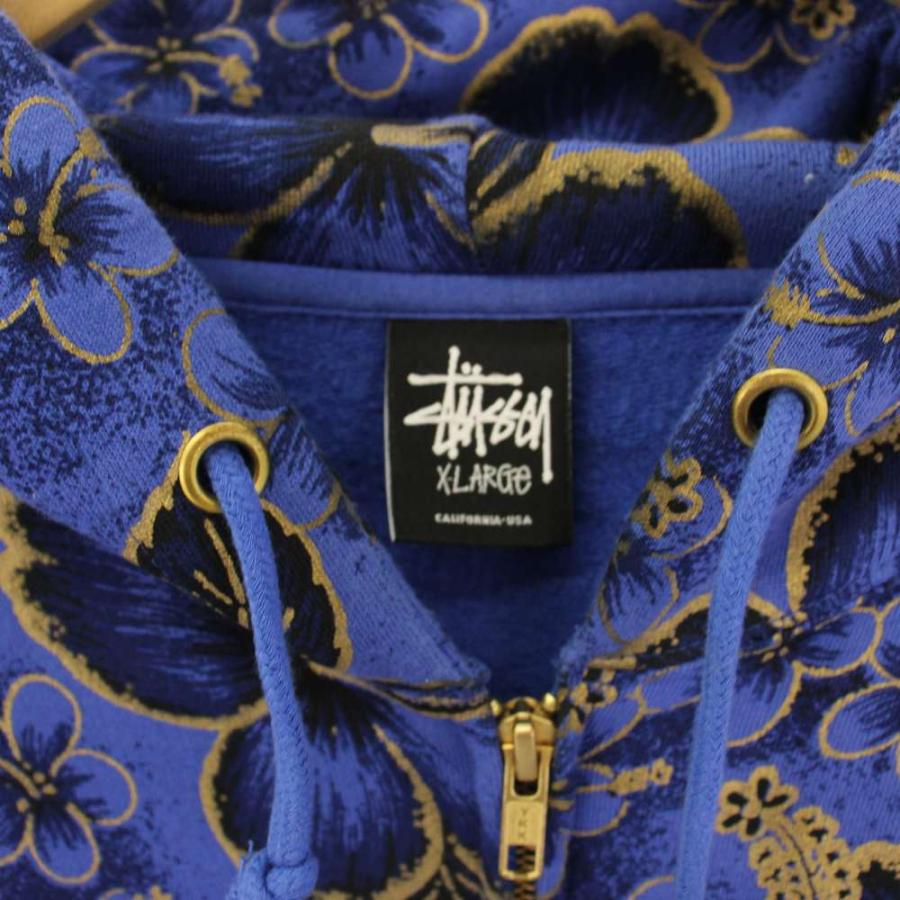 STUSSY（ステューシー） パーカー スウェット ジップアップ 花柄 