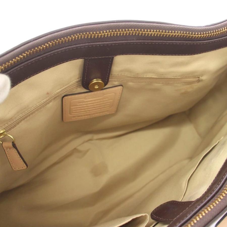 COACH（コーチ） トートバッグ ショルダーバッグ レザー 茶 ブラウン