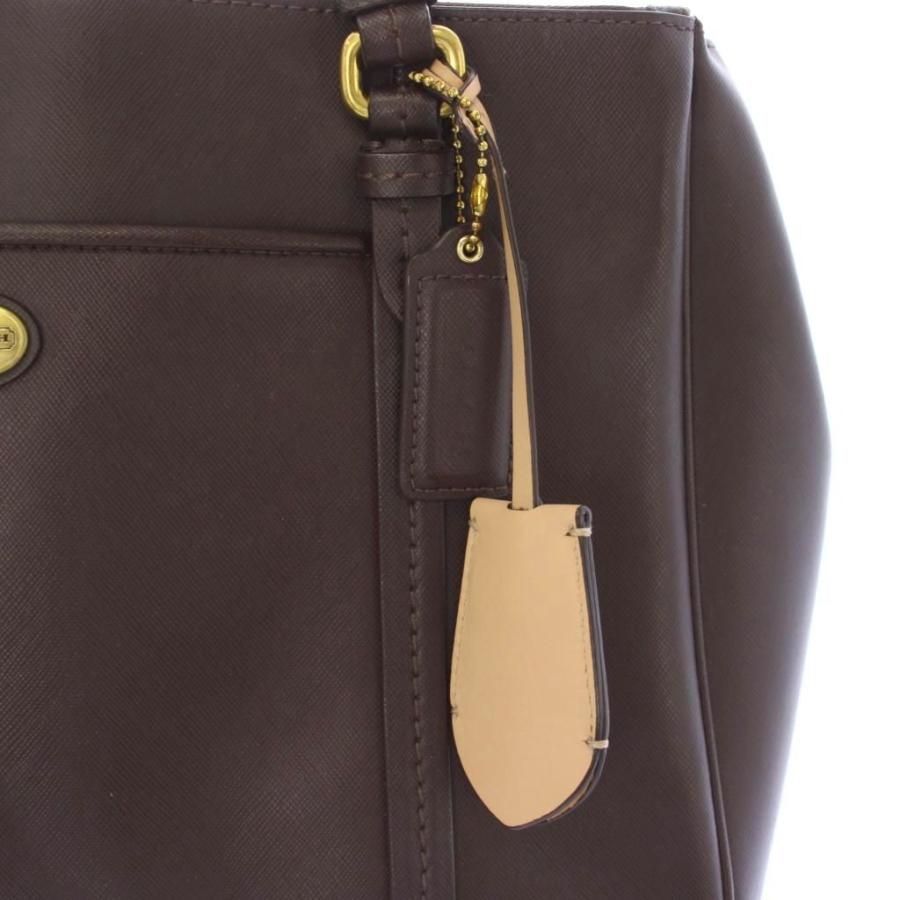 COACH（コーチ） トートバッグ ショルダーバッグ レザー 茶 ブラウン