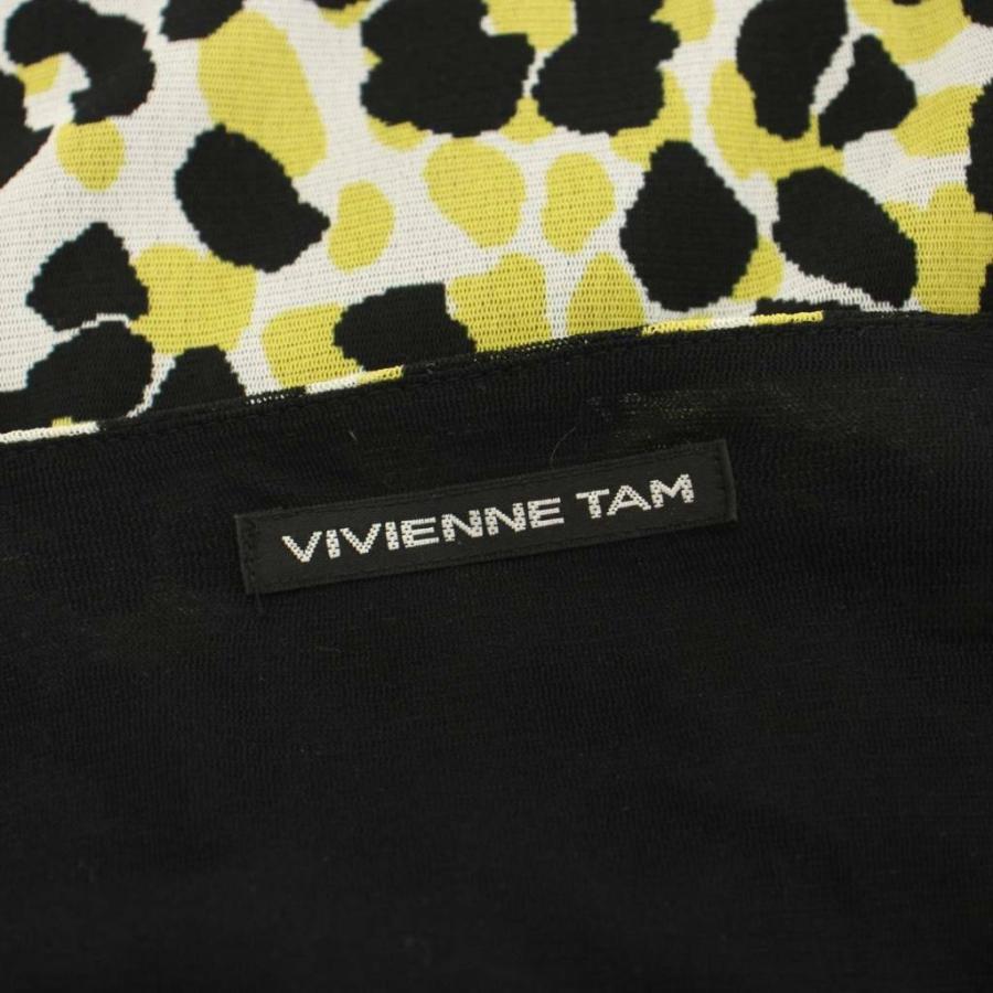 新品未使用】 VIVIENNE TAM ワンピース 花柄 刺繍 七分袖 黒 S 【公式