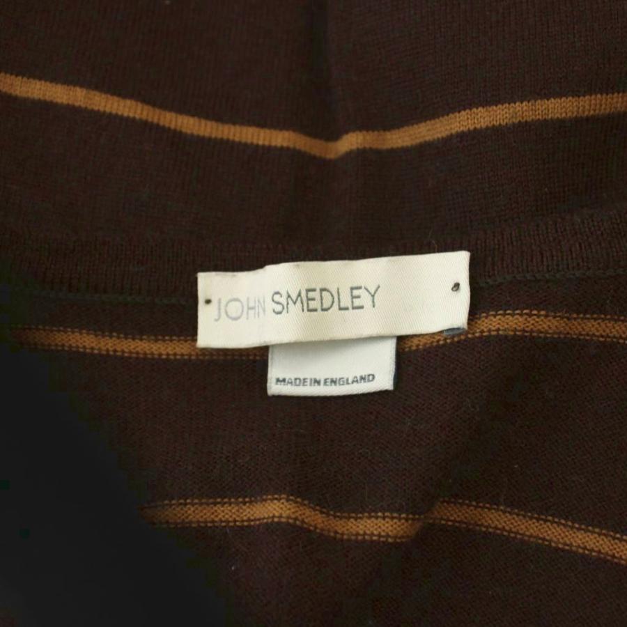ジョンスメドレー JOHN SMEDLEY ベスト ウール S 茶 ブラウン