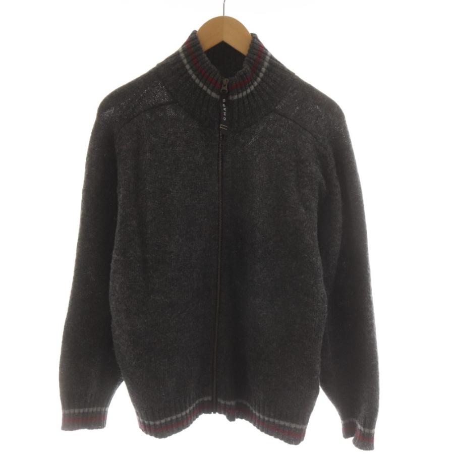 チャップス CHAPS RALPH LAUREN ニットジャケット ジップアップ ウール
