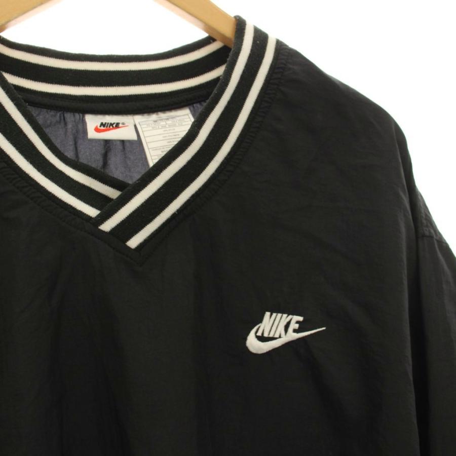 NIKE（ナイキ） ナイロン プルオーバー ジャケット XL 黒 ブラック V