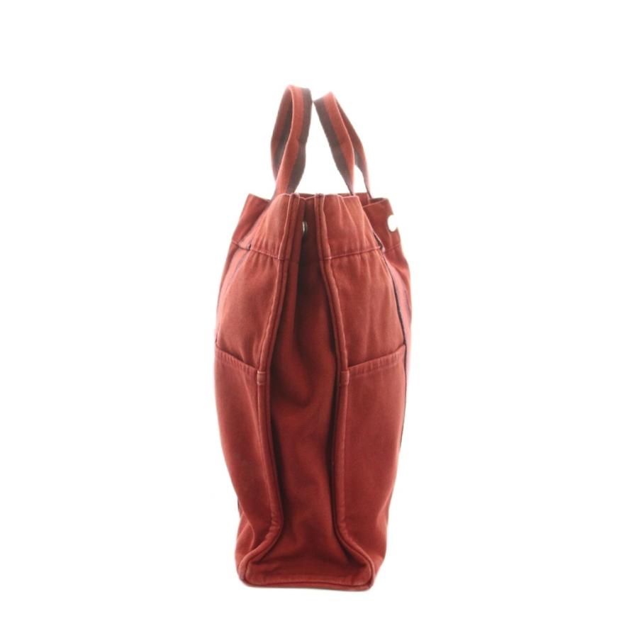 HERMES（エルメス） エールラインMM トートバッグ キャンバス 赤