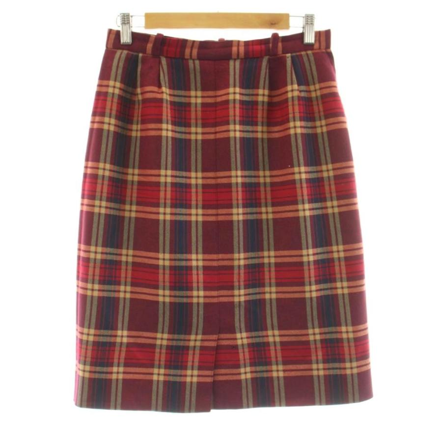赤チェックスカート 膝丈 BURBERRY BLUE LABEL - 38 BURBERRY BLUE