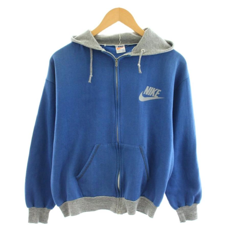 USA製/70s/オレンジタグ/ヴィンテージ/ナイキ/パーカー/青/xs NIKE（ナイキ） NIKE 70s オレンジタグ パーカー ジップアップ ロゴ