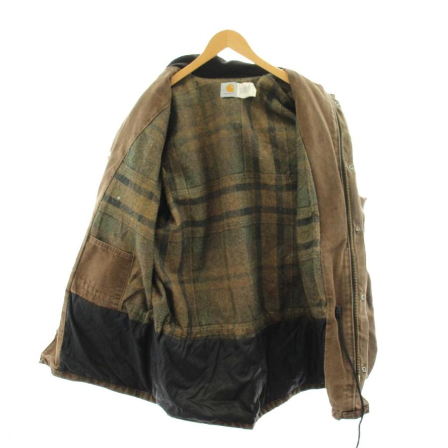 カーハート 90’ s ダックジャケット ブルゾン ロゴ XL 茶 カーハート carhartt 90' s ダックジャケット ブルゾン ロゴ XL 茶