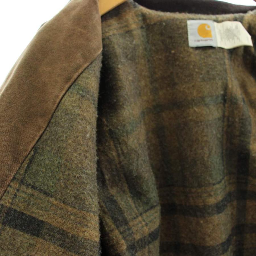 カーハート carhartt 90' s ダックジャケット ブルゾン ロゴ XL 茶
