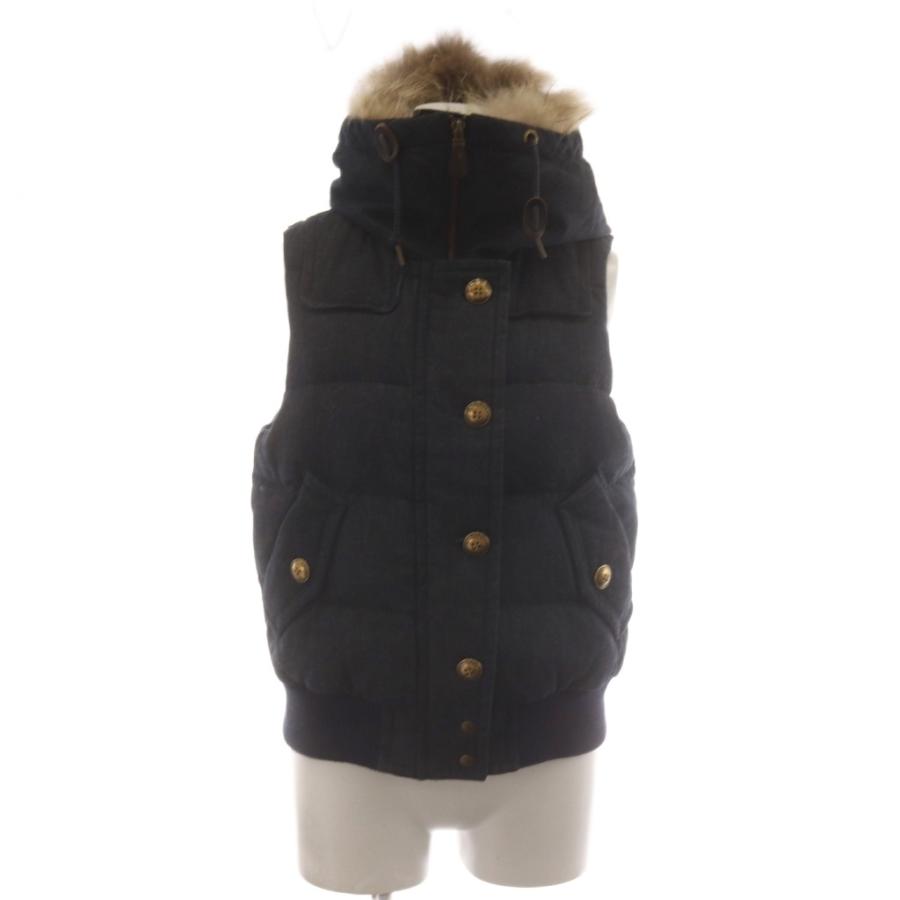 【美品】BURBERRY BLUE LABLEファー付きダウンベスト BURBERRY BLUE LABEL（バーバリーブルーレーベル） ダウンベスト