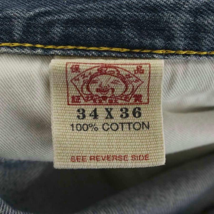 EVISU（エヴィス） 道楽 デニム ジーンズ パンツ 34×36 青 ブルー 長