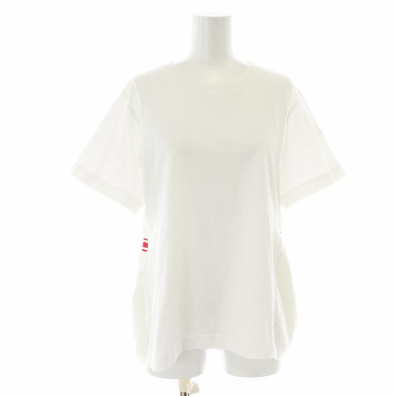 MONCLER V字型カラー切替Tシャツ