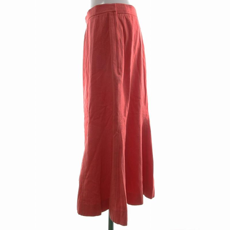 LEONARD レオナール マーメイドスカート フレア ロゴ 花 刺繍 ロング丈  