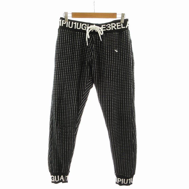1PIU1UGUALE3 ウノピュウノウグァーレトレ ジョガーパンツ 黒