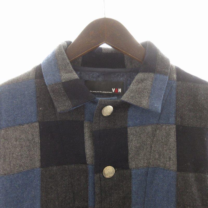 ヴァン ヂャケット VAN JAC ステンカラーコート ショート シングル  