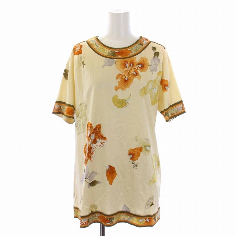ご購入者様お決まりです⭐︎ 美品 レオナール 半袖カットソー 花柄 洗える 42 LEONARD（レオナール） LEONARD FASHION Tシャツ カットソー 半袖