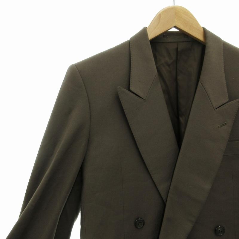 ランバン LANVIN ダブル テーラードジャケット ブレザー 2B サイド