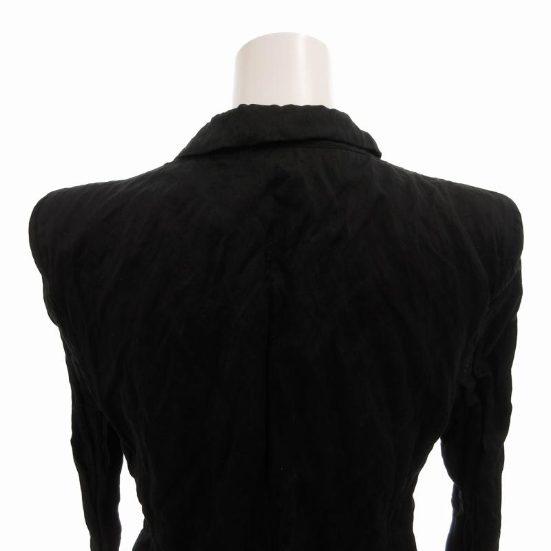 PRADA プラダ シワ加工 テーラードジャケット ブレザー 総裏 留め具  