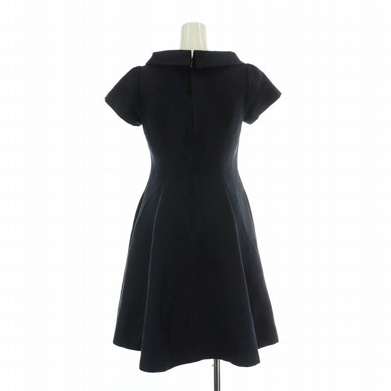 FOXEY フォクシー / シルク100% ワンピース 42 黒 ブラック FOXEY