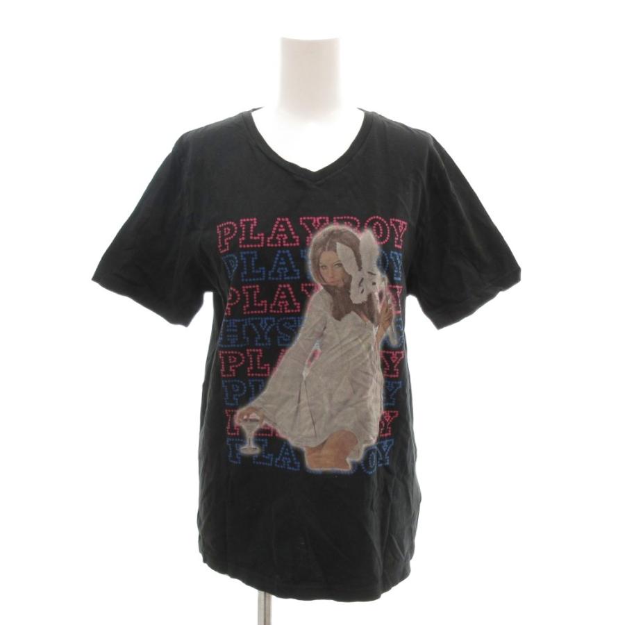 ヒステリックグラマーPLAYBOY Mサイズ ブラック HYSTERIC GLAMOUR（ヒステリックグラマー） HYSTERIC GLAMOUR PLAYBOY