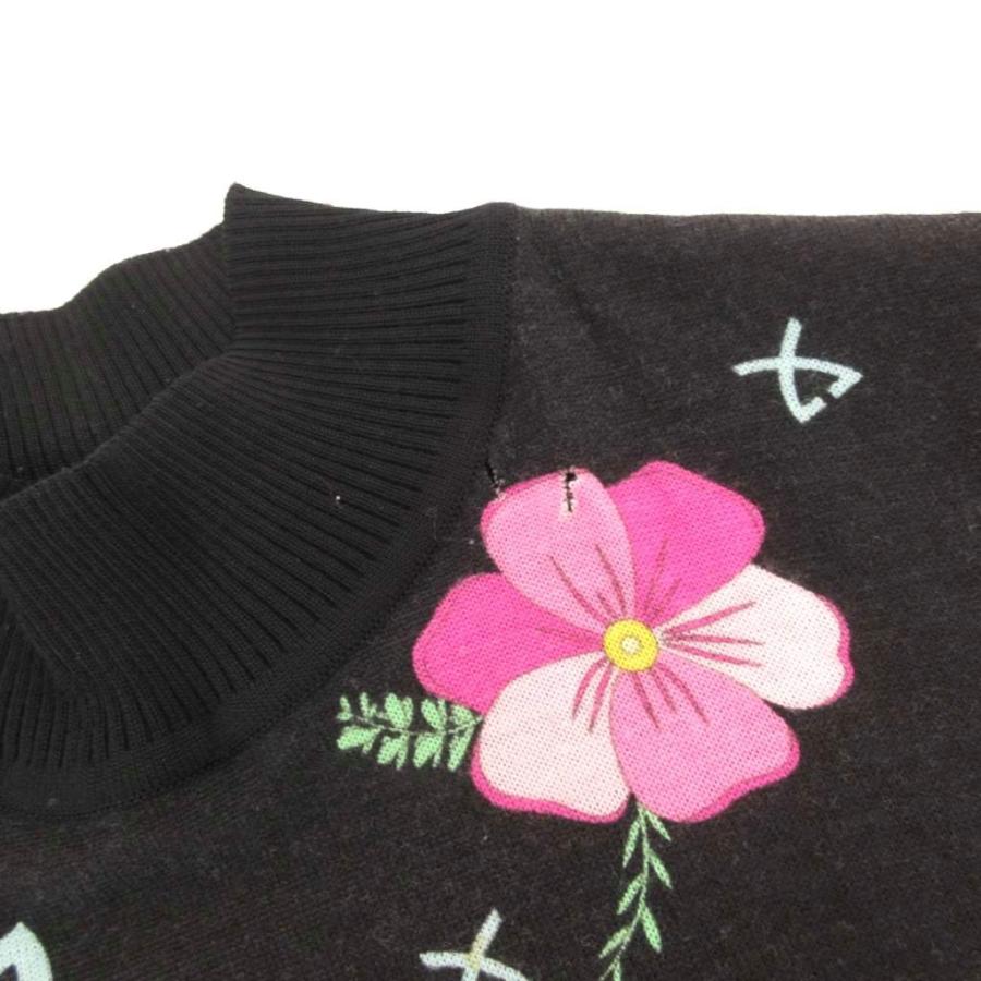 レオナールスポーツ LEONARD SPORT ニットプルオーバー ウール 花柄