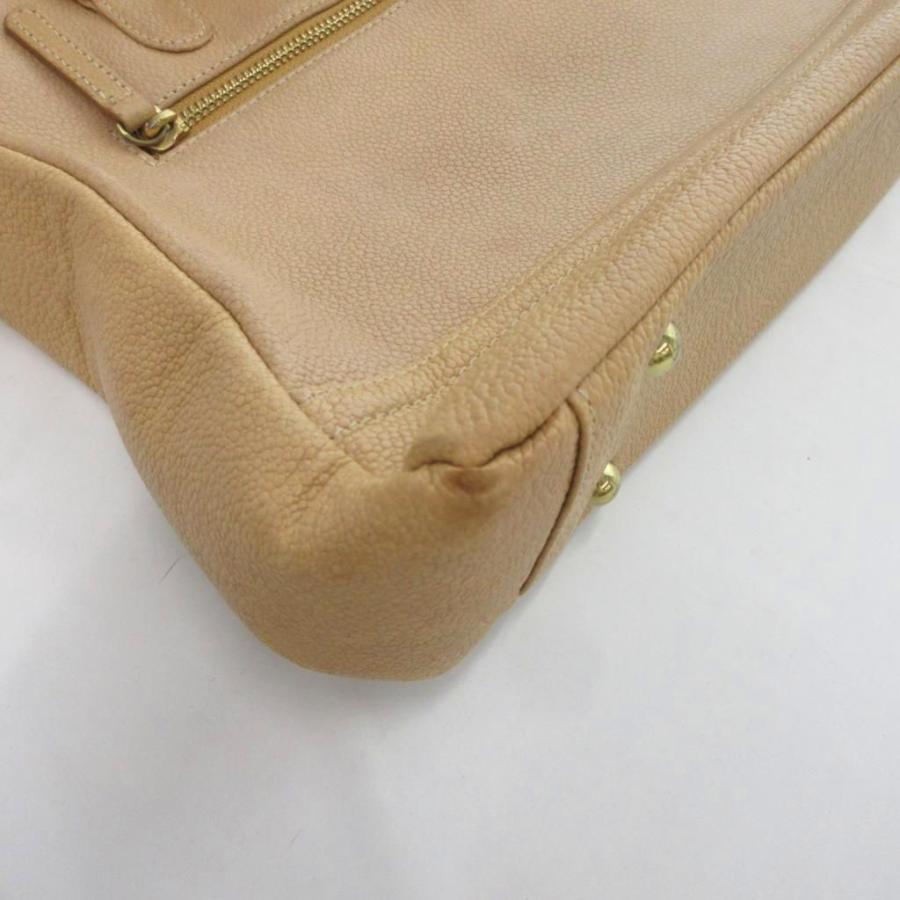 ユーバイウンガロ U by ungaro ハンドバッグ 茶 ブラウン U字金具 
