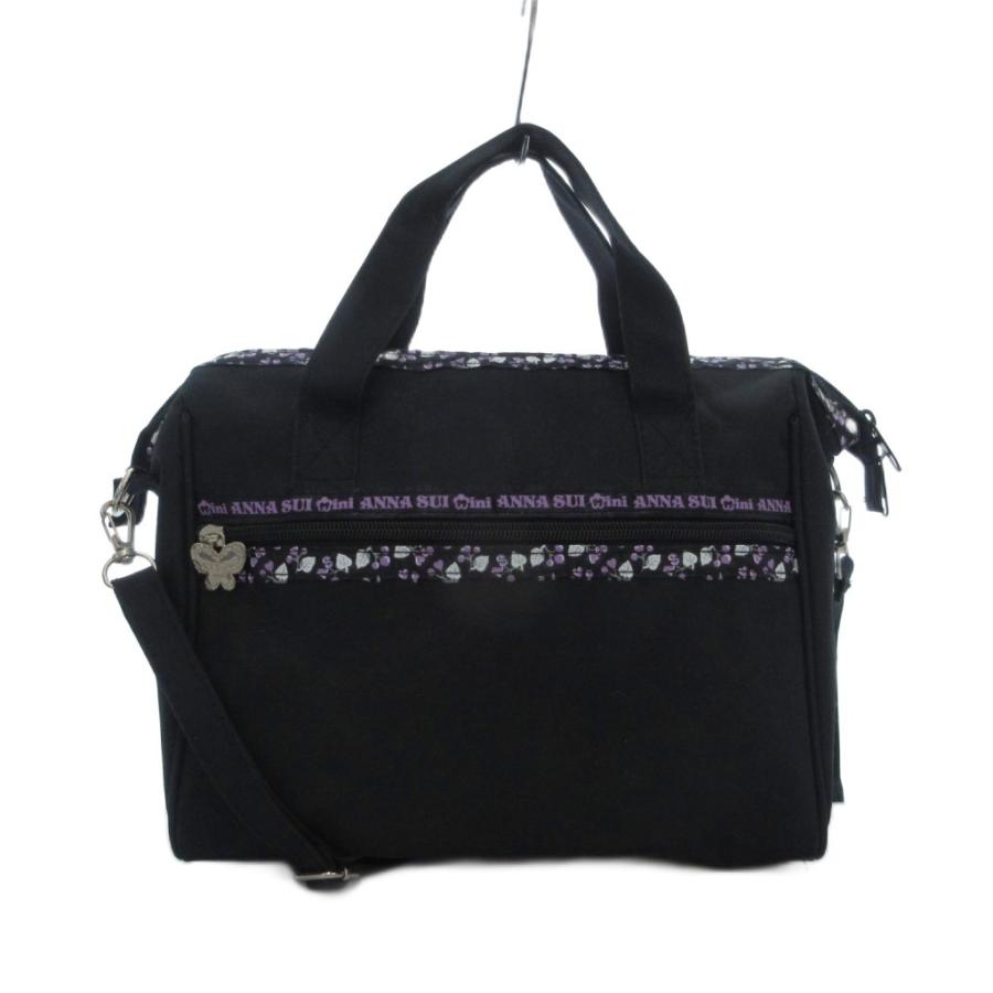 ANNA SUI（アナスイ） ミニ mini ハンドバッグ ショルダー 黒 ブラック