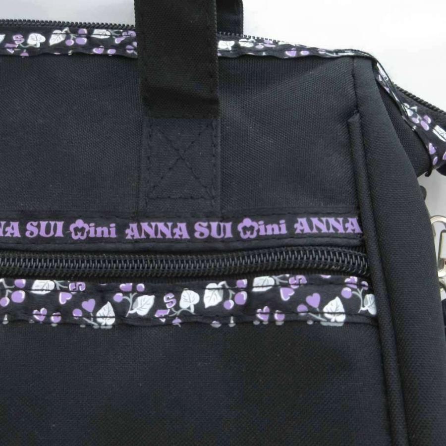 ANNA SUI（アナスイ） ミニ mini ハンドバッグ ショルダー 黒 ブラック