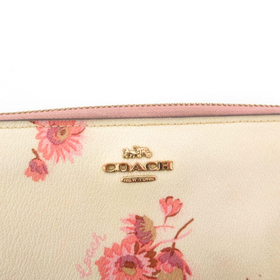 COACH（コーチ） 長財布 ウォレット フローラルプリント 白 ホワイト