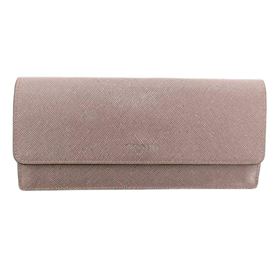 COACH（コーチ） 長財布 フラップ レザー 小銭入れあり ロゴ型押し 
