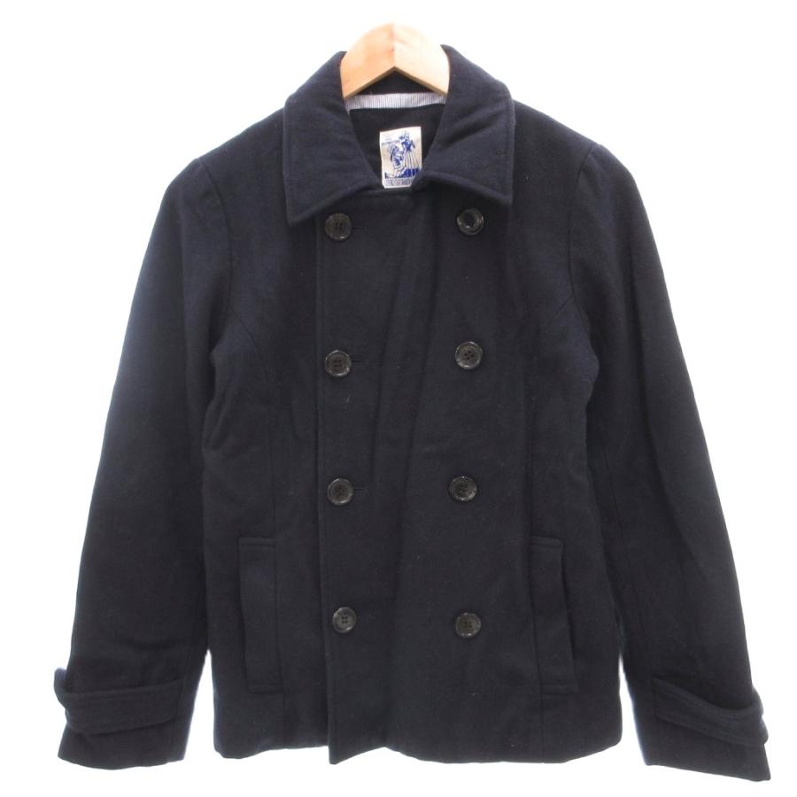 ビームスボーイ BEAMS BOY ピーコート Pコート ウール F 紺 ネイビー