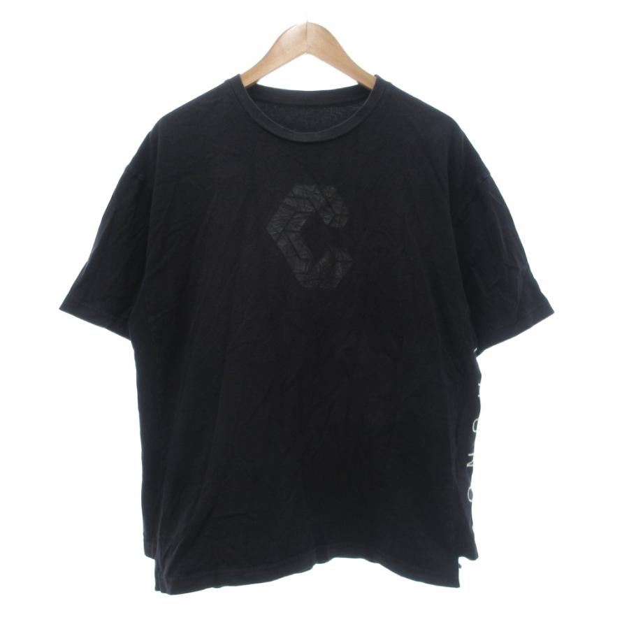 CRONOS 黒 Tシャツ CRONOS TEXTURE REGULAR S/S TEE【BLACK】