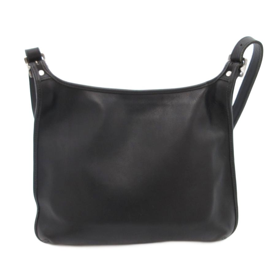 COACH フラップショルダーバッグ COACH（コーチ） フラップ ショルダーバッグ レザー 黒 ブラック