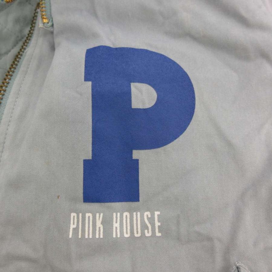 PINK HOUSE（ピンクハウス） ジャケット ブルゾン ライトブルー ロゴ