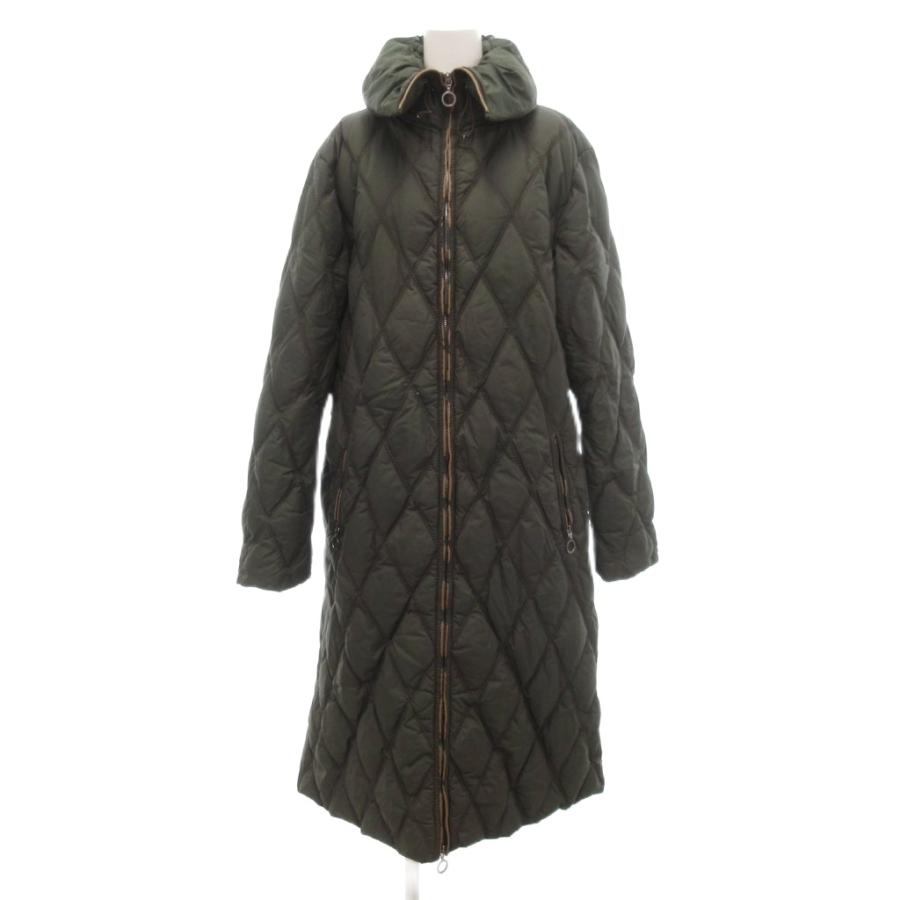 着用5回未満☆モンクレール　キルティングコート MONCLER（モンクレール） キルティング ダウンコート ロング 5 カーキ