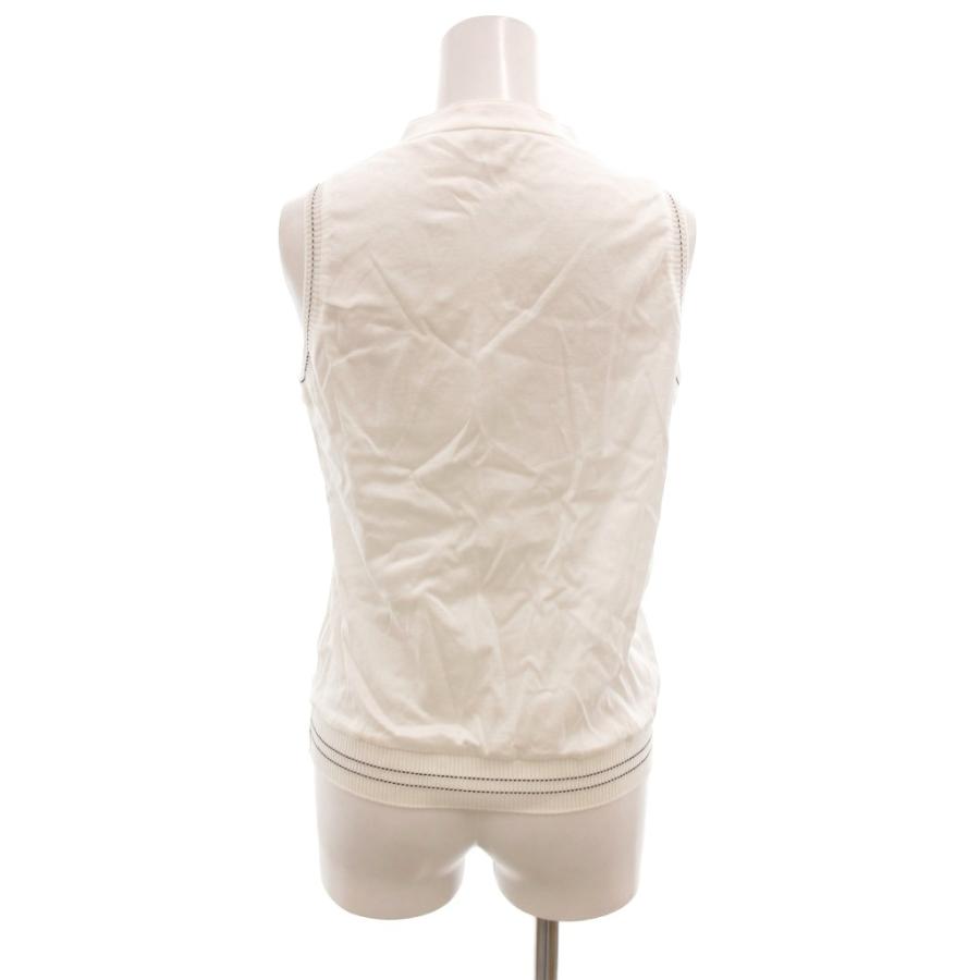 ランバン LANVIN シャツ ブラウス 38 ノースリーブ 白 ホワイト /AE GY06 レディース : ブランド古着販売のベクトル ...