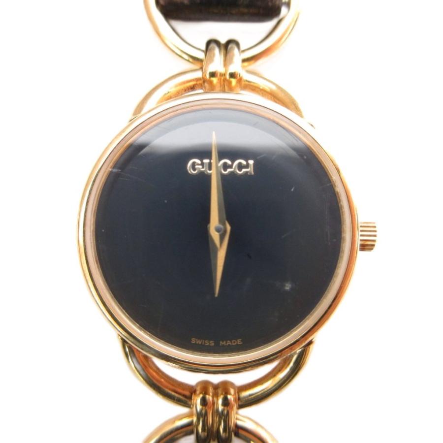 ✨GUCCI✨グッチ✨ゴールド文字盤✨6000.2.L✨クォーツ✨腕時計✨ GUCCI（グッチ） 腕時計 クォーツ アナログ ロゴ 革ベルト ゴールド色