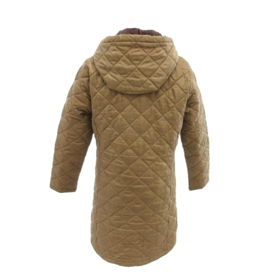 ラベンハム LAVENHAM フーデッドロングキルティングコート ミドル丈 