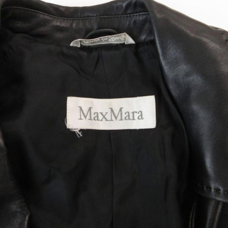 Max Mara（マックスマーラ） レザージャケット 革ジャン 36 ダブル