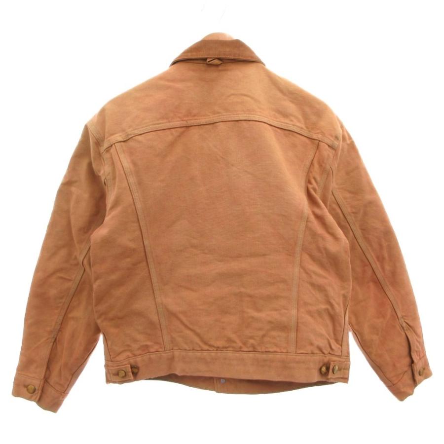 カーハート carhartt デニムジャケット Gジャン ブルゾン ロゴ 茶