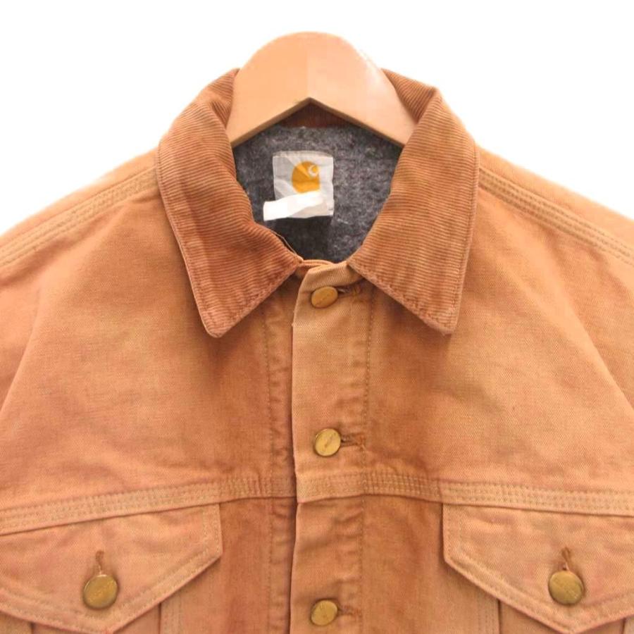 カーハート carhartt デニムジャケット Gジャン ブルゾン ロゴ 茶 カーハート carhartt デニムジャケット Gジャン ブルゾン ロゴ 茶