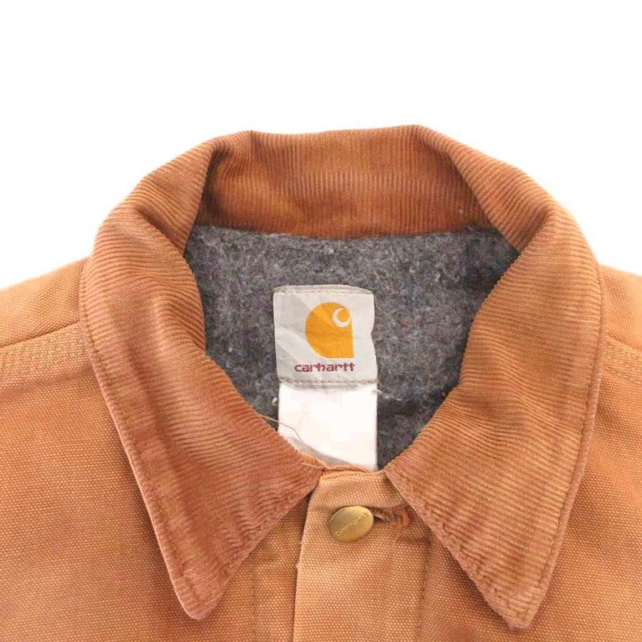カーハート carhartt デニムジャケット Gジャン ブルゾン ロゴ 茶