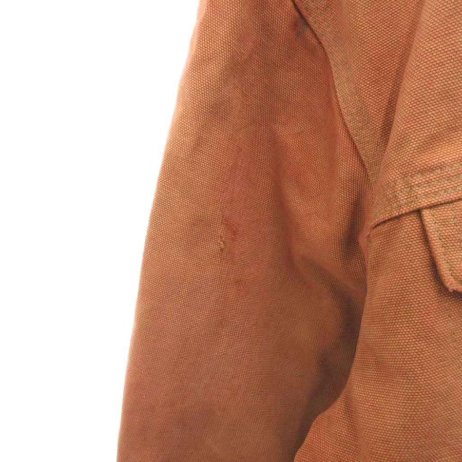 カーハート carhartt デニムジャケット Gジャン ブルゾン ロゴ 茶