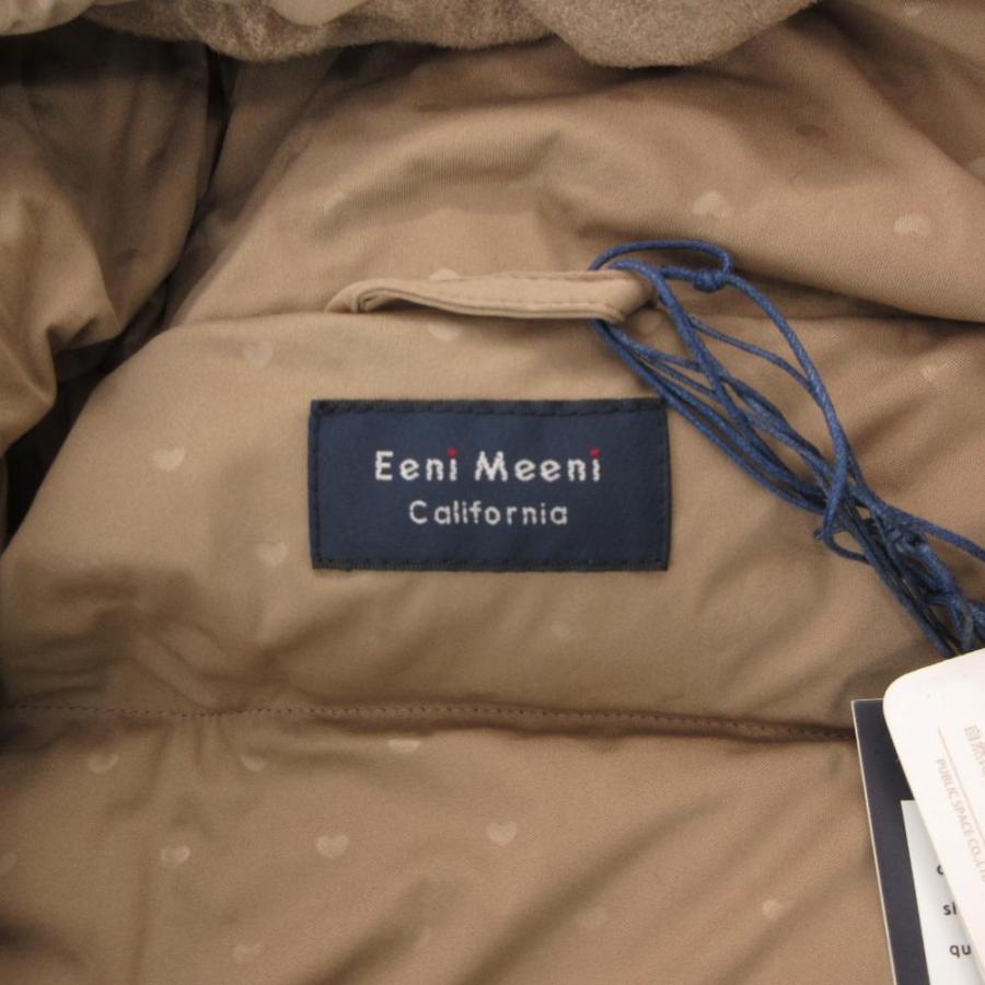 未使用品 エニミニ カリフォルニア Eeni Meeni California タグ付き 中綿コート M ミドル ハーフ丈 フード ハート柄 ...