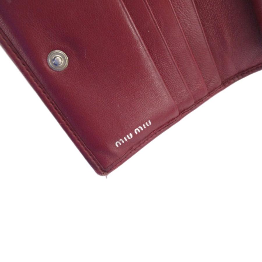 miu miu（ミュウミュウ） コンパクトウォレット 財布 編み込み 二