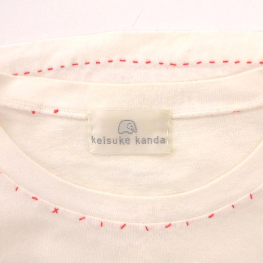 ケイスケ カンダ keisuke kanda Tシャツ F 白 ホワイト 長袖 日の丸