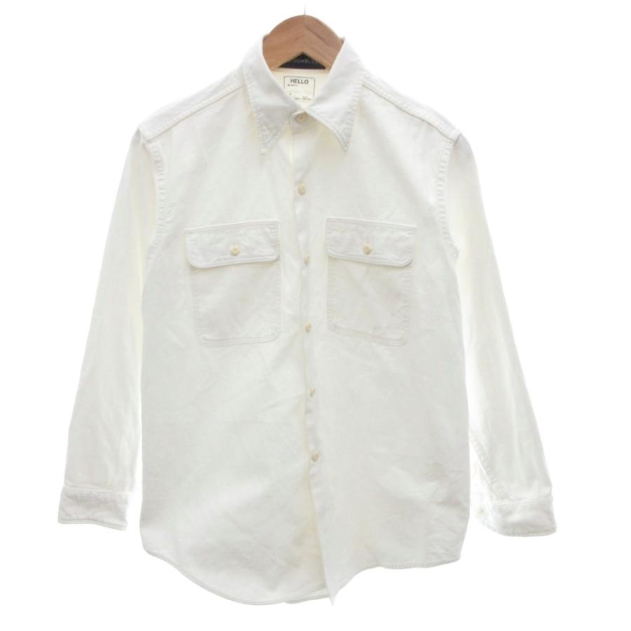 MADISONBLUE ホワイト長袖シャツ マディソンブルー MADISONBLUE シャツ XS 白 ホワイト 長袖 フラップ