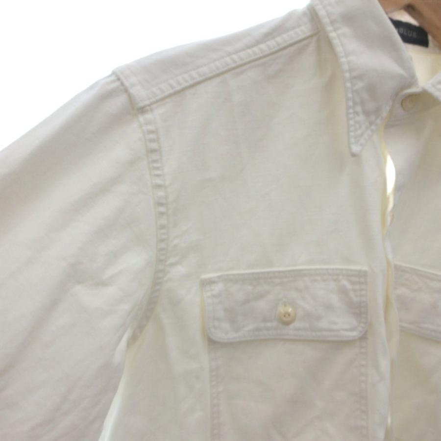 マディソンブルー MADISONBLUE シャツ XS 白 ホワイト 長袖 フラップ